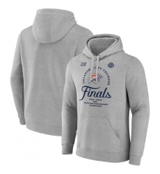 Men Oklahoma City Thunder Heather Gray 2025 Western Conference Champions Locker Room Pullover Hoodie Men Oklahoma City Thunder Heather Gray 2025 Western Conference Champions Locker Room Pullover Hoodie