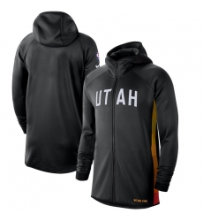 Men Nike Utah Jazz BlackWhite 201920 Earned Edition Showtime Full Zip Performance Hoodie Men Nike Utah Jazz BlackWhite 201920 Earned Edition Showtime Full Zip Performance Hoodie