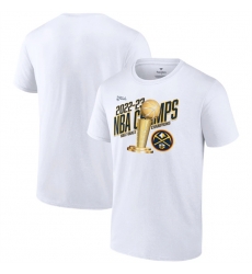 Men Denver Nuggets White 2023 Finals Champions T Shirt Men Denver Nuggets White 2023 Finals Champions T Shirt