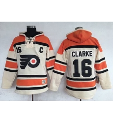Flyers #16 Bobby Clarke Cream Sawyer Hooded Sweatshirt Stitched NHL Jersey Flyers #16 Bobby Clarke Cream Sawyer Hooded Sweatshirt Stitched NHL Jersey