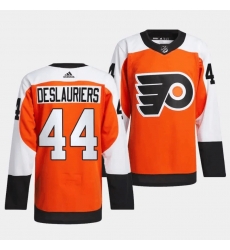 Men Philadelphia Flyers 44 Nicolas Deslauriers 2023 24 Orange Stitched Jersey Men Philadelphia Flyers 44 Nicolas Deslauriers 2023 24 Orange Stitched Jersey