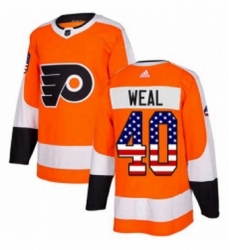 Mens Adidas Philadelphia Flyers 40 Jordan Weal Authentic Orange USA Flag Fashion NHL Jersey Mens Adidas Philadelphia Flyers 40 Jordan Weal Authentic Orange USA Flag Fashion NHL Jersey
