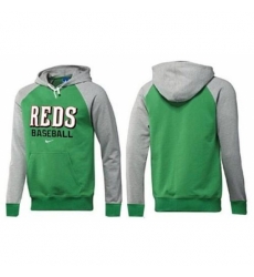 MLB Men Nike Cincinnati Reds Pullover Hoodie GreenGrey MLB Men Nike Cincinnati Reds Pullover Hoodie GreenGrey