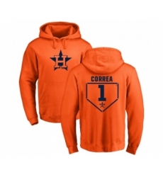 Men MLB Nike Houston Astros 1 Carlos Correa Orange RBI Pullover Hoodie Men MLB Nike Houston Astros 1 Carlos Correa Orange RBI Pullover Hoodie