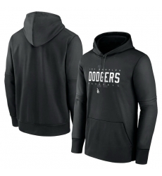 Men Los Angeles Dodgers Black Pregame Performance Pullover Hoodie Men Los Angeles Dodgers Black Pregame Performance Pullover Hoodie