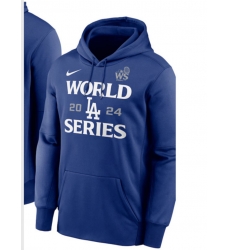 Men Los Angeles Dodgers World 2024 Series Blue Hoodie Men Los Angeles Dodgers World 2024 Series Blue Hoodie