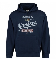 Men MLB New York Yankees Majestic Vintage Property of Hoodie Navy Men MLB New York Yankees Majestic Vintage Property of Hoodie Navy