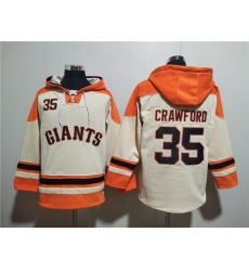 Men San Francisco Giants 35 Brandon Crawford Cream Ageless Must Have Lace Up Pullover Hoodie Men San Francisco Giants 35 Brandon Crawford Cream Ageless Must Have Lace Up Pullover Hoodie