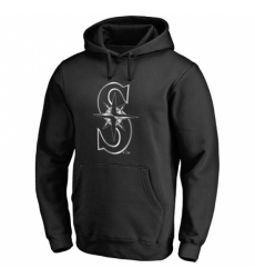 Men MLB Seattle Mariners Platinum Collection Pullover Hoodie Black Men MLB Seattle Mariners Platinum Collection Pullover Hoodie Black