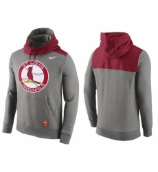 MLB Men St Louis Cardinals Nike Gray Cooperstown Collection Hybrid Pullover Hoodie MLB Men St Louis Cardinals Nike Gray Cooperstown Collection Hybrid Pullover Hoodie