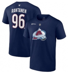 Men Colorado Avalanche 96 Mikko Rantanen Navy 2022 Stanley Cup Champions Authentic Stack Name 26 Number T Shirt Men Colorado Avalanche 96 Mikko Rantanen Navy 2022 Stanley Cup Champions Authentic Stack Name 26 Number T Shirt