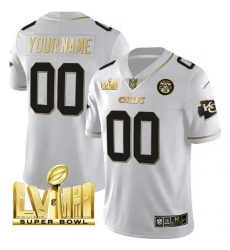 Men Women youth Kansas City Chiefs Active Player Custom White With Gold Super Bowl LVIII Patch Vapor Untouchable Limited Stitched Football Jersey Men Women youth Kansas City Chiefs Active Player Custom White With Gold Super Bowl LVIII Patch Vapor Untouchable Limited Stitched Football Jersey