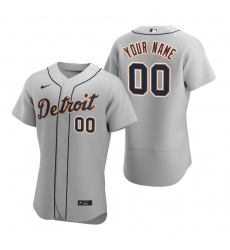 Men Women Youth Toddler Detroit Tigers Gray Custom Nike MLB Flex Base Jersey Men Women Youth Toddler Detroit Tigers Gray Custom Nike MLB Flex Base Jersey
