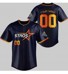 Houston Astros Navy 2025 City Connect Special Edition Customized Jersey Blue