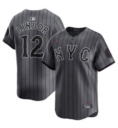 Men Women Youth New York Mets Customized Graphite 2024 City Connect Limited Stitched Baseball Jersey Men Women Youth New York Mets Customized Graphite 2024 City Connect Limited Stitched Baseball Jersey