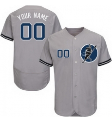 Men Women Youth Toddler All Size New York Yankees Gray Customized Flexbase New Design Jersey Men Women Youth Toddler All Size New York Yankees Gray Customized Flexbase New Design Jersey