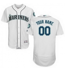 Men Women Youth All Size Seattle Mariners Majestic Home White Flex Base Authentic Collection Custom Jersey Men Women Youth All Size Seattle Mariners Majestic Home White Flex Base Authentic Collection Custom Jersey