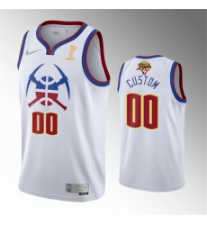 Men Denver Nuggets Active Player Custom White 2023 Finals Earned Edition Stitched Basketball Jersey Men Denver Nuggets Active Player Custom White 2023 Finals Earned Edition Stitched Basketball Jersey