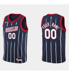 Men Women Youth Toddler Houston Rockets Active Player Custom 2021 22 City Edition 75th Anniversary Navy Stitched Basketball Jersey Men Women Youth Toddler Houston Rockets Active Player Custom 2021 22 City Edition 75th Anniversary Navy Stitched Basketball Jersey