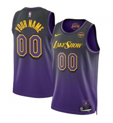 Men Los Angeles Lakers Active Player Custom Purple 2024 25 City Edition Stitched Basketball Jersey Men Los Angeles Lakers Active Player Custom Purple 2024 25 City Edition Stitched Basketball Jersey
