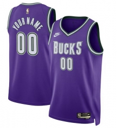 Men Women Youth Toddler MILWAUKEE BUCKS Custom Nike NBA Stitched Jersey Purple Men Women Youth Toddler MILWAUKEE BUCKS Custom Nike NBA Stitched Jersey Purple