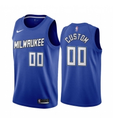 Men Women Youth Toddler Milwaukee Bucks Blue Custom Nike NBA Stitched Jersey Men Women Youth Toddler Milwaukee Bucks Blue Custom Nike NBA Stitched Jersey