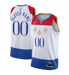 Men Women Youth Toddler New Orleans Pelicans White Blue Custom Nike NBA Stitched Jersey Men Women Youth Toddler New Orleans Pelicans White Blue Custom Nike NBA Stitched Jersey