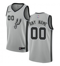 Men Women Youth Toddler All Size Nike San Antonio Spurs Customized Swingman Silver Alternate NBA Statement Edition Jersey Men Women Youth Toddler All Size Nike San Antonio Spurs Customized Swingman Silver Alternate NBA Statement Edition Jersey