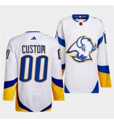 Men Women Youth Buffalo Sabres Custom White 2022 23 Reverse Retro Stitched Jersey Men Women Youth Buffalo Sabres Custom White 2022 23 Reverse Retro Stitched Jersey