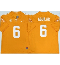 Men Tennessee Volunteers 6 Joey Aguilar Orange 2025 F U S E  Stitched Jersey