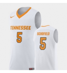 Men Tennessee Volunteers Admiral Schofield White Replica College Basketball Jersey Men Tennessee Volunteers Admiral Schofield White Replica College Basketball Jersey
