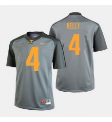 Men Tennessee Volunteers John Kelly College Football Gray Jersey Men Tennessee Volunteers John Kelly College Football Gray Jersey