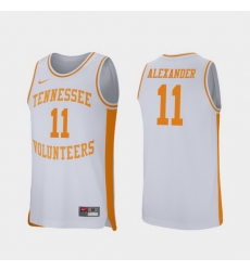Men Tennessee Volunteers Kyle Alexander White Retro Performance College Basketball Jersey Men Tennessee Volunteers Kyle Alexander White Retro Performance College Basketball Jersey