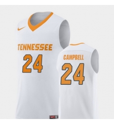 Men Tennessee Volunteers Lucas Campbell White Replica College Basketball Jersey Men Tennessee Volunteers Lucas Campbell White Replica College Basketball Jersey