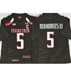 Men Texas Tech Black Patrick Mahomes #5 Football Stitched Team Jersey Men Texas Tech Black Patrick Mahomes #5 Football Stitched Team Jersey