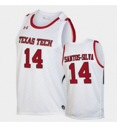 Men Texas Tech Red Raiders Marcus Santos Silva Replica White Basketball 2020 21 Jersey Men Texas Tech Red Raiders Marcus Santos Silva Replica White Basketball 2020 21 Jersey