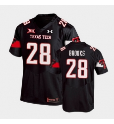 Men Texas Tech Red Raiders Tahj Brooks Replica Black Football Team Jersey Men Texas Tech Red Raiders Tahj Brooks Replica Black Football Team Jersey