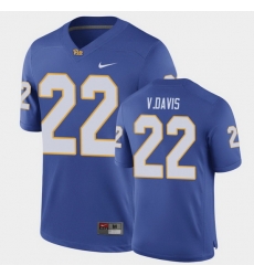 Men Pitt Panthers Vincent Davis Game Royal Football Jersey Men Pitt Panthers Vincent Davis Game Royal Football Jersey