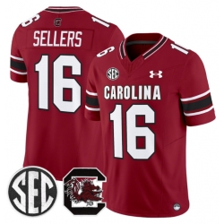 Men South Carolina Gamecocks LaNorris Sellers #16 2025 Vapor Limitd Jersey Red