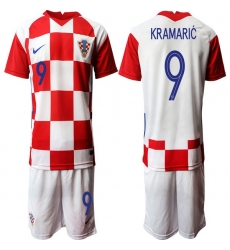 Mens Croatia Short Soccer Jerseys 020 Mens Croatia Short Soccer Jerseys 020