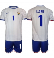 Men France 1 Hugo Lloris White 2024 25 Away Soccer Jersey Suit Men France 1 Hugo Lloris White 2024 25 Away Soccer Jersey Suit