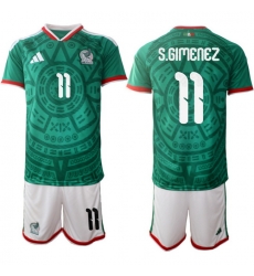 Mexicoa 2026 FIFA World Cup Soccer Jersey Green #11 S.GIMENEZ Mexicoa 2026 FIFA World Cup Soccer Jersey Green #11 S.GIMENEZ