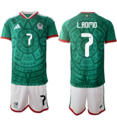 Mexicoa 2026 FIFA World Cup Soccer Jersey Green #7 L.ROMO Mexicoa 2026 FIFA World Cup Soccer Jersey Green #7 L.ROMO