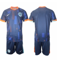 Men Netherlands Custom Navy 2024 25 Away Soccer Jersey Suit Men Netherlands Custom Navy 2024 25 Away Soccer Jersey Suit