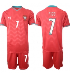 Portugal 2026 FIFA World Cup Soccer Jersey Red #7 FIGO
