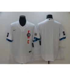 Men's Chicago Cubs Blank Nike White 2021 MLB All-Star Game Authentic Jersey Men's Chicago Cubs Blank Nike White 2021 MLB All-Star Game Authentic Jersey
