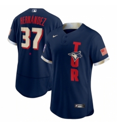 Men's Toronto Blue Jays #37 Teoscar Hernández Nike Navy 2021 MLB All-Star Game Authentic Player Jersey Men's Toronto Blue Jays #37 Teoscar Hernández Nike Navy 2021 MLB All-Star Game Authentic Player Jersey