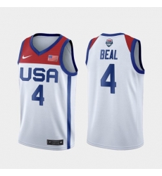 Men's USA Team Bradley Beal Home White 2021 Tokyo Olympics Jersey Men's USA Team Bradley Beal Home White 2021 Tokyo Olympics Jersey