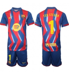 Men FC Barcelona 2026 Soccer Jerseys RedBlue #1 TER STEGEN (2)