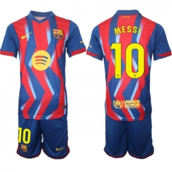 Men FC Barcelona 2026 Soccer Jerseys RedBlue #10 MESSI